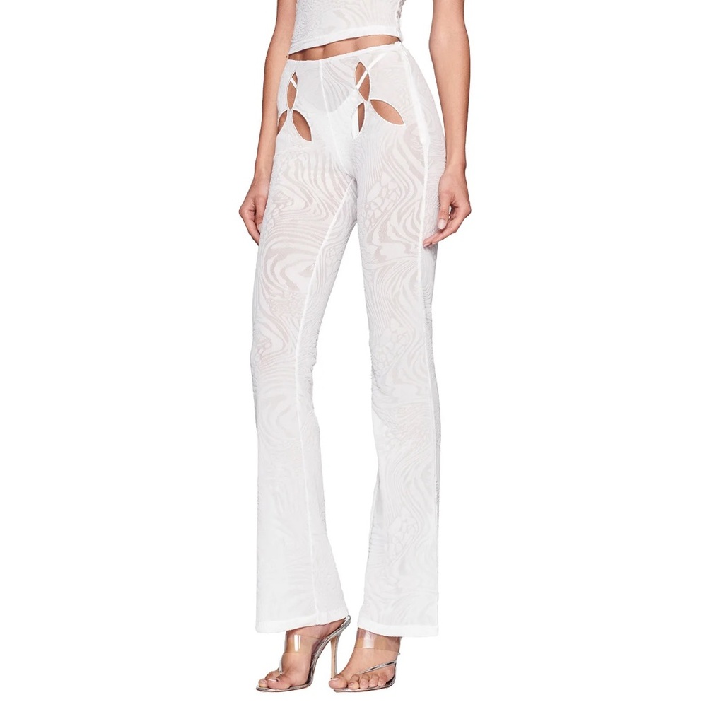 NWT I.AM.GIA Amina Mesh Pant • White Burnout